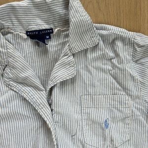 Ralph Lauren Blue Seersucker Pajamas - Medium